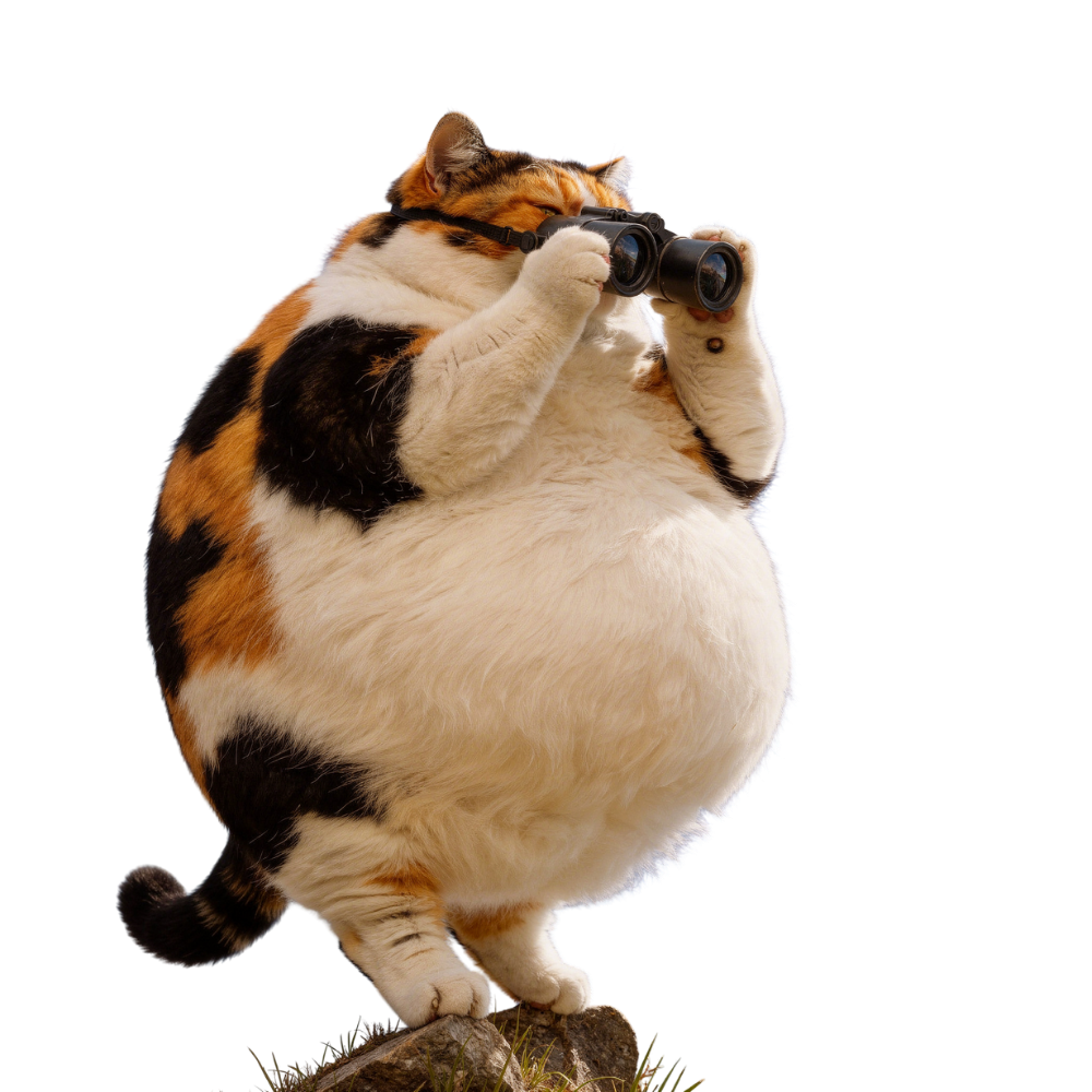 BigCat with binoculars
